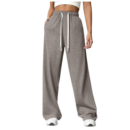 Women's comfortable sports trousers in a casual cut with an elastic waistband NOVAE