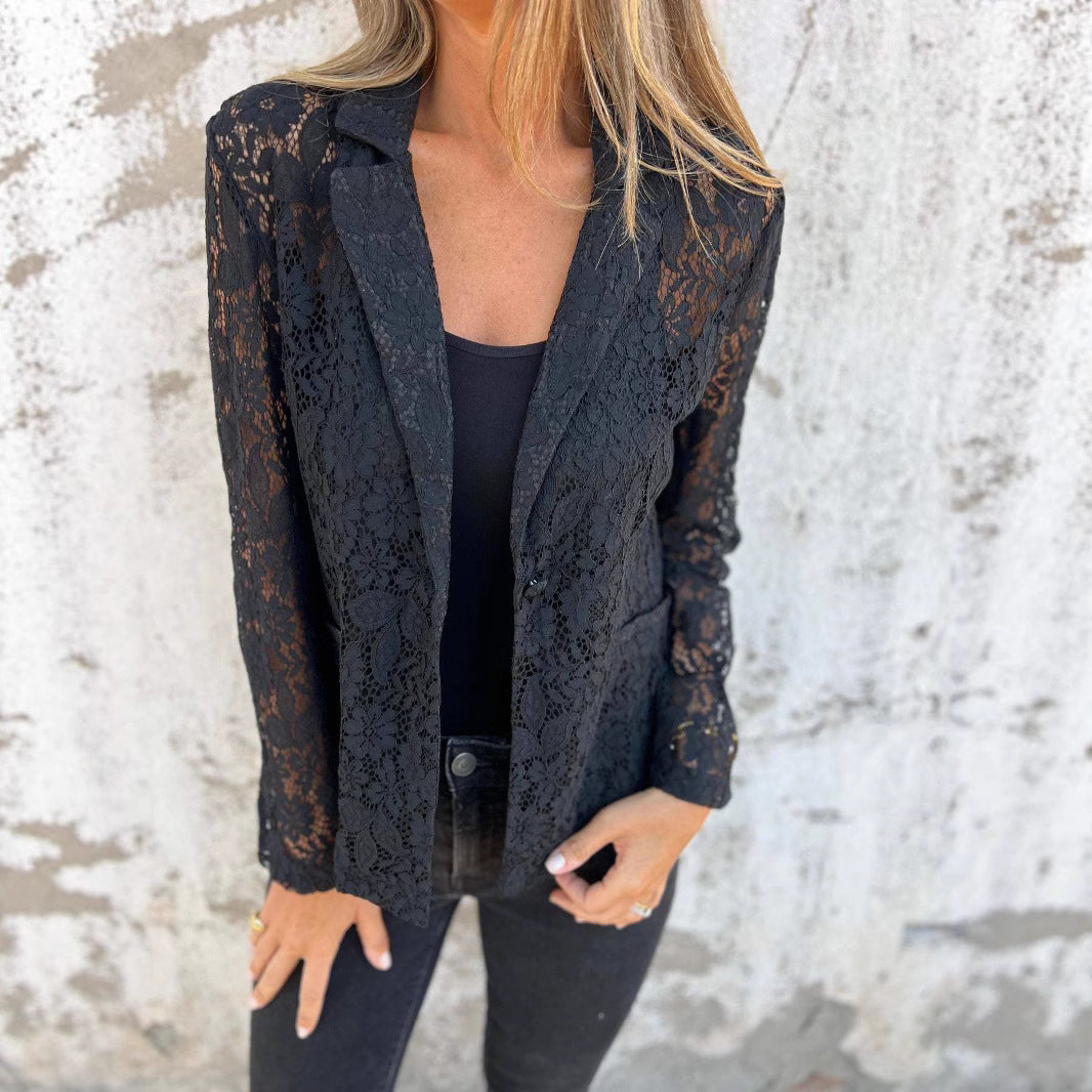 Women's elegant lace blazer NOVAE