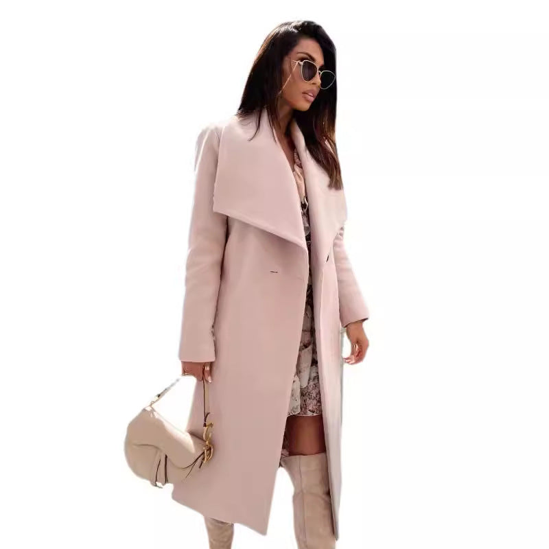 Women's elegant trench coat with belt and high-quality workmanship NOVAE