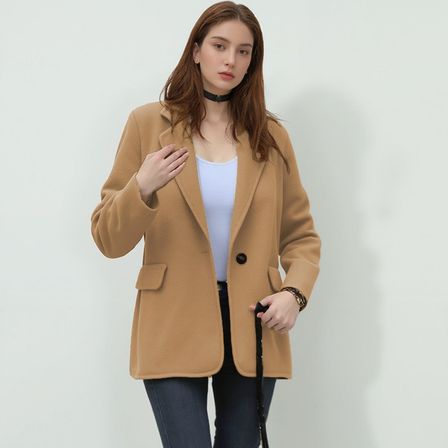 Women's elegant soft blazer with a tailored fit NOVAE