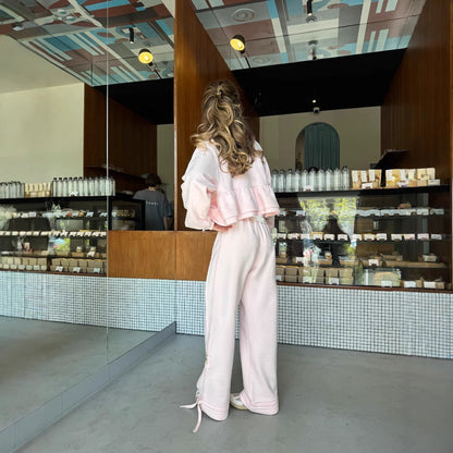 Women's casual cropped hoodie with pockets NOVAE