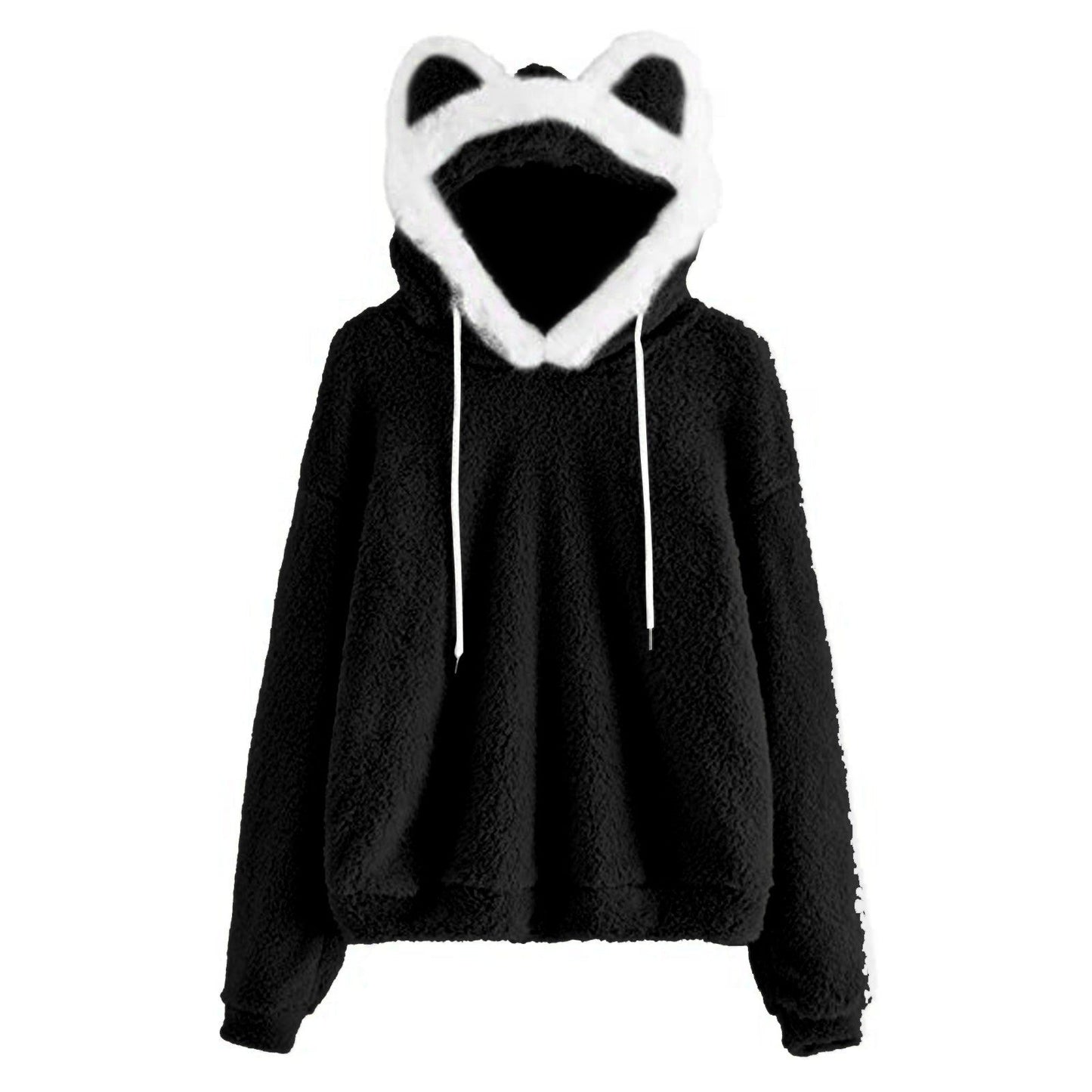 Women's Cozy Hoodie with Cat Face NOVAE
