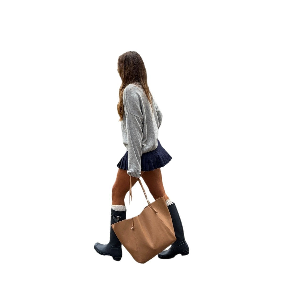 Women's knitted sweater with playful bear motif NOVAE