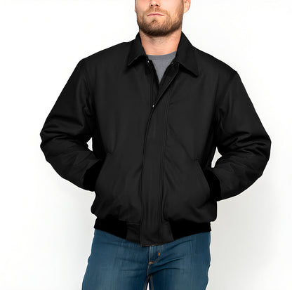 Men's casual transitional jacket with practical stand-up collar NOVAE
