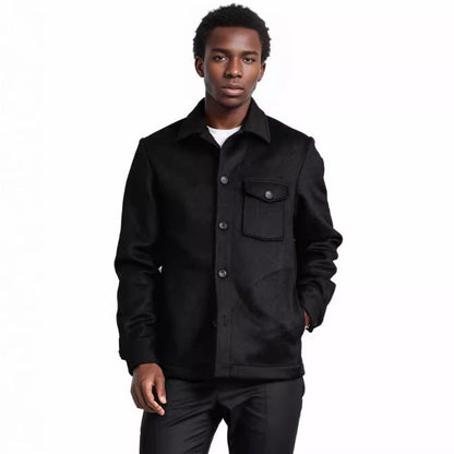 Men's elegant boucle jacket with practical pockets NOVAE