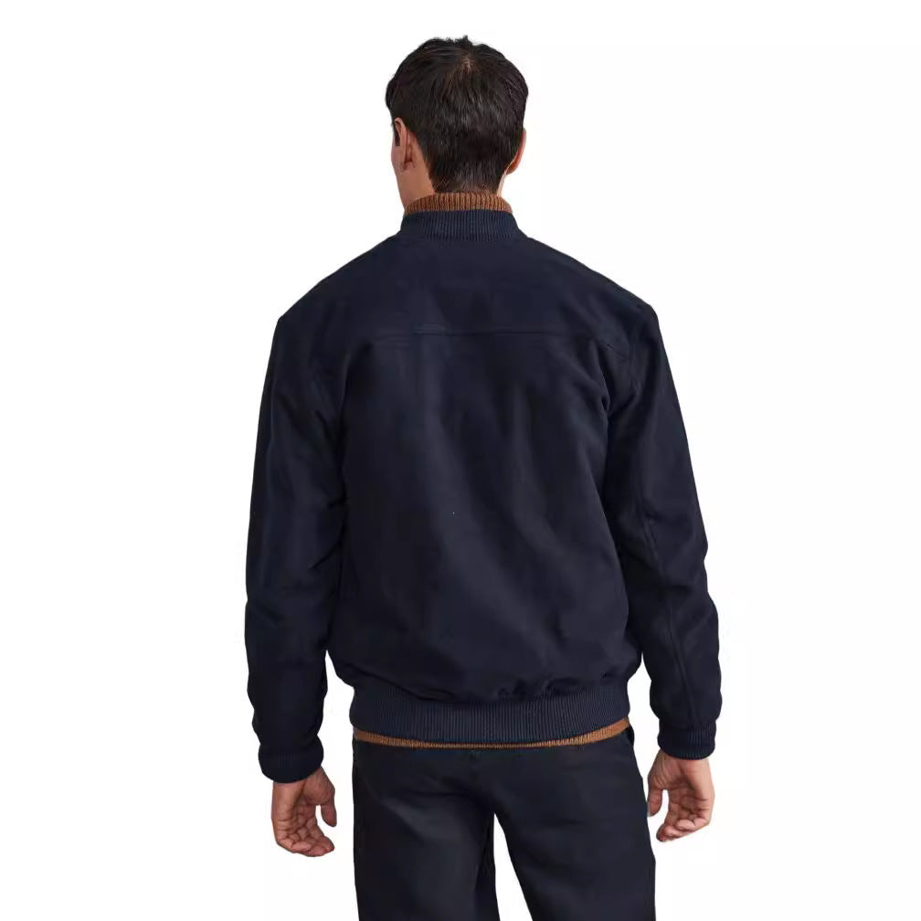 Men's casual bomber jacket made of high-quality material with practical pockets NOVAE