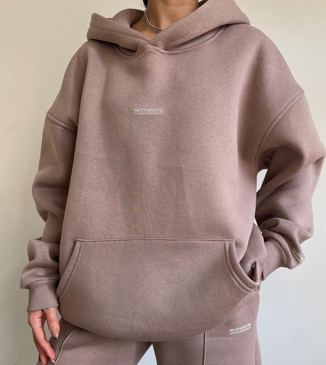 Women's Comfortable Oversized Hoodie with Kangaroo Pocket and Modern NOVAE Logo