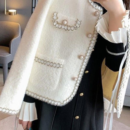 Women's Elegant and luxurious cardigan with pearl embellishments NOVAE