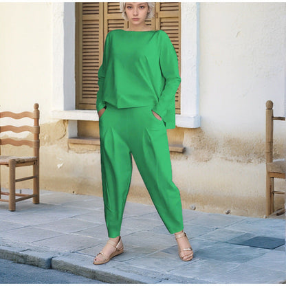 Women's sporty sweat outfit with elastic waistband and spacious pockets NOVAE