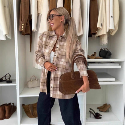 Women's Checkered Overshirt NOVAE