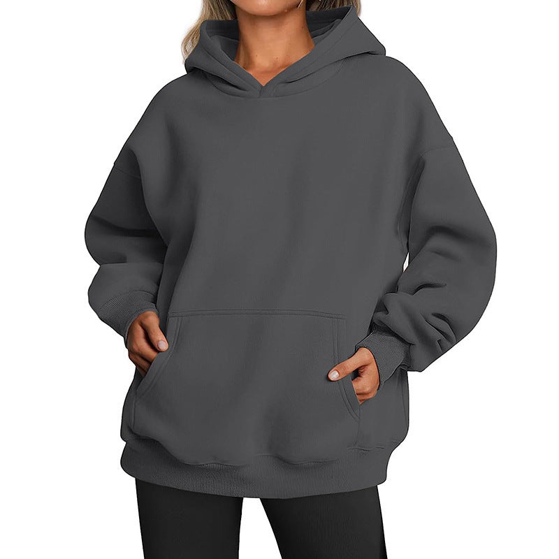 Women's hoodie with integrated pocket design and soft inner lining NOVAE