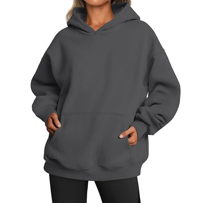 Women's hoodie with integrated pocket design and soft inner lining NOVAE