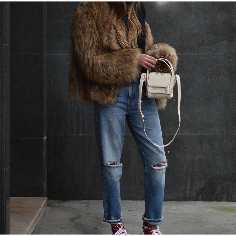 Women's Luxurious Oversized Faux Fur Jacket NOVAE