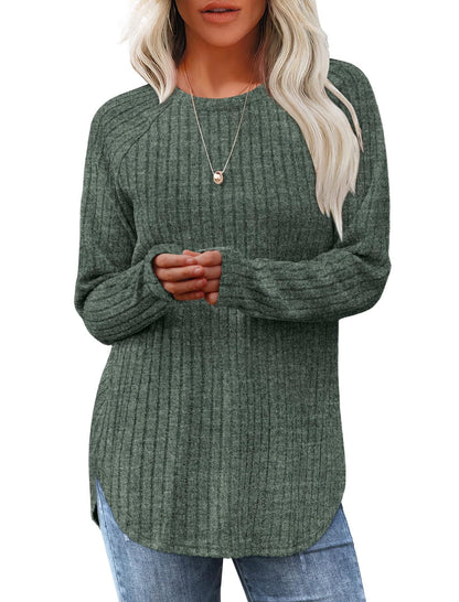 Women's oversized ribbed sweater with a relaxed fit NOVAE