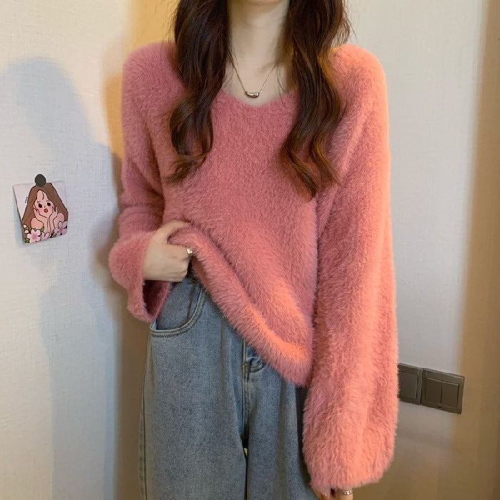 Women's Fluffy Oversized Sweater NOVAE