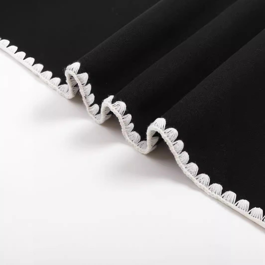 Women's elegant knit blazer set with contrasting details NOVAE