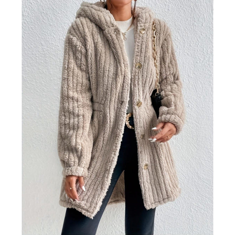 Women's Cozy Cardigan with Long Sleeves and a Voluminous Cut NOVAE