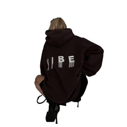 Women's hoodie with creative details and a relaxed fit NOVAE