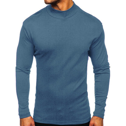 Men's long-sleeved shirt with stand-up collar made of high-quality material NOVAE