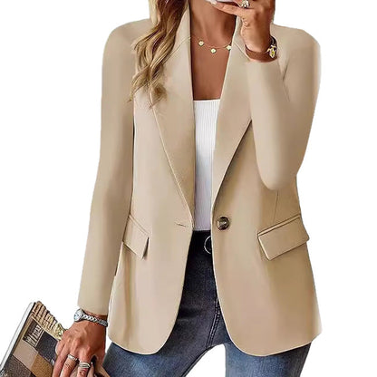 Women's elegant blazer with a tailored cut and practical pockets NOVAE