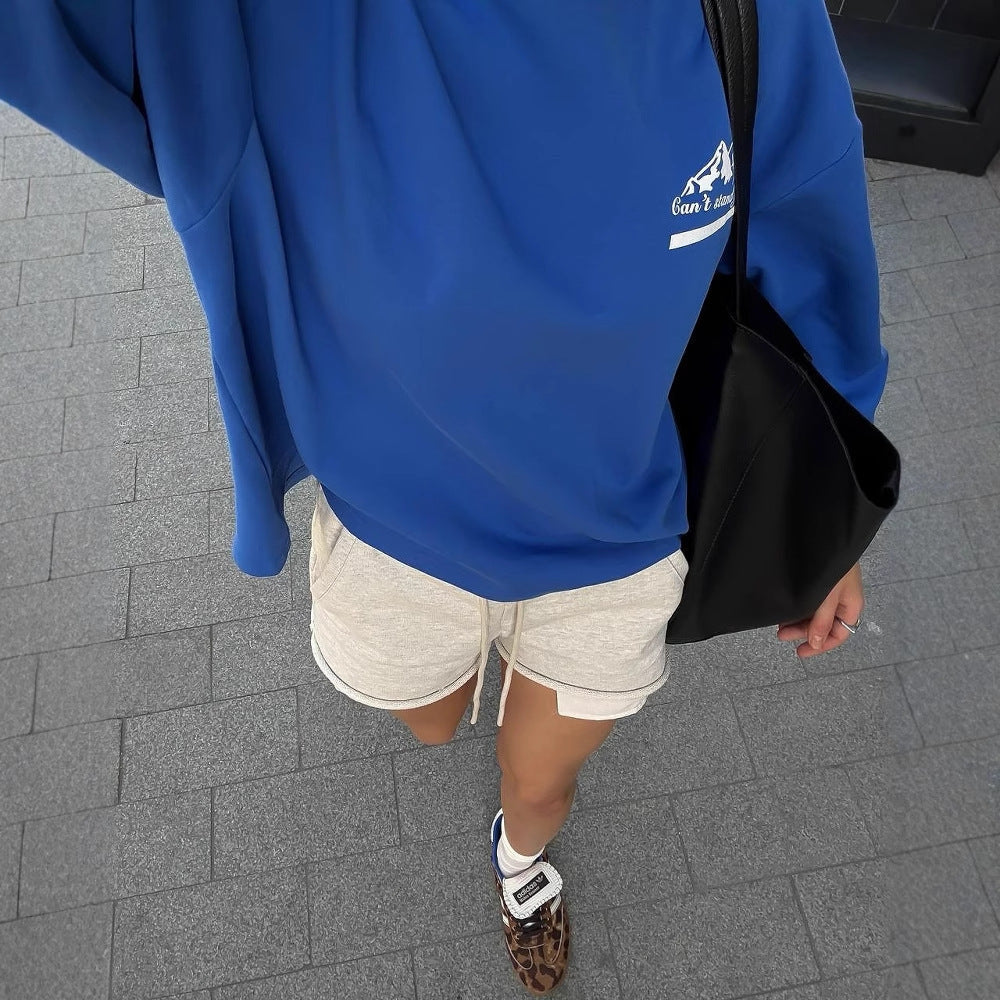 Women's casual sweatshirt with sporty stripes NOVAE