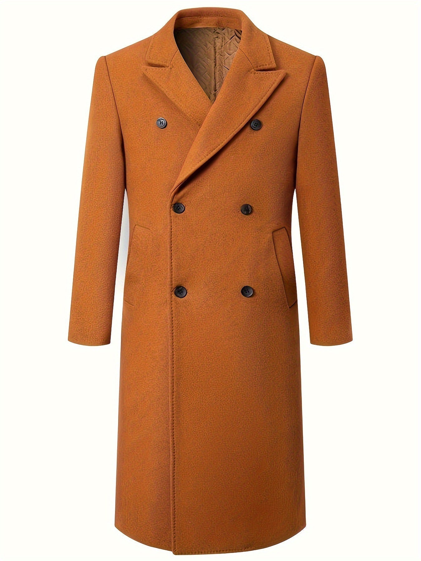 Men's elegant double-front coat with traditional collar NOVAE