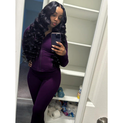 Women's figure-hugging jumpsuit with high collar and full-length zipper NOVAE