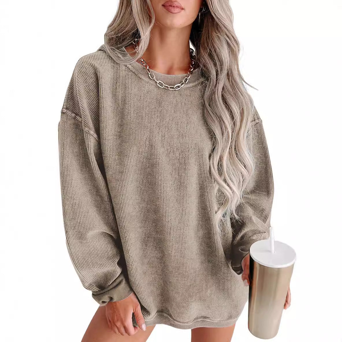Women's casual oversized knit sweater NOVAE