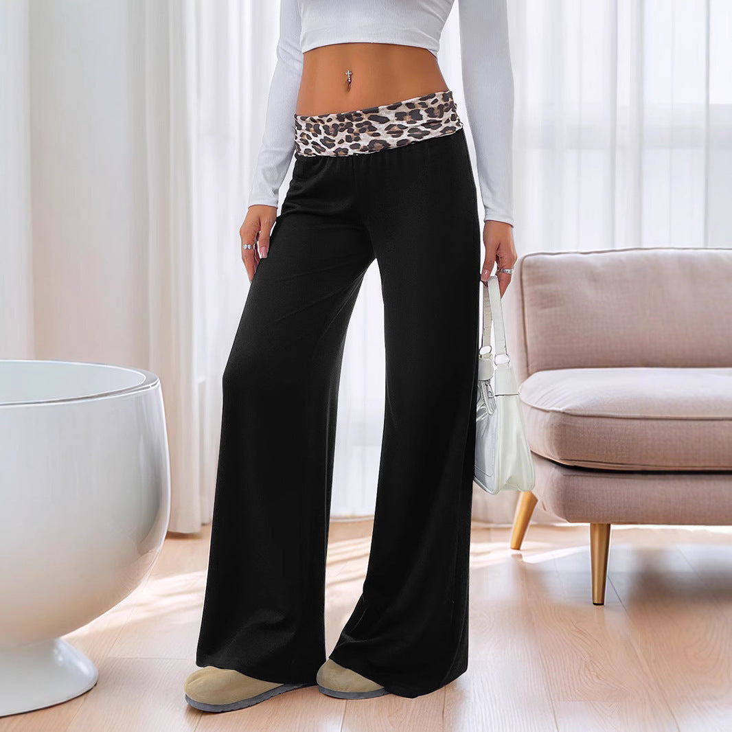 Women's elegant and comfortable leisure trousers with a fashionable waistband NOVAE