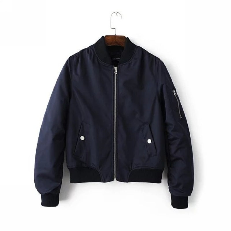 Women's bomber jacket with practical pockets and sporty cut NOVAE