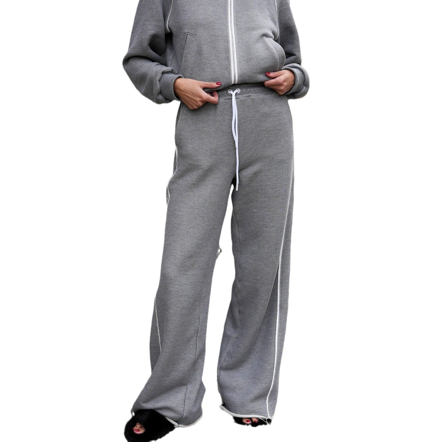 Women's casual tracksuit with high collar and elasticated cuffs NOVAE