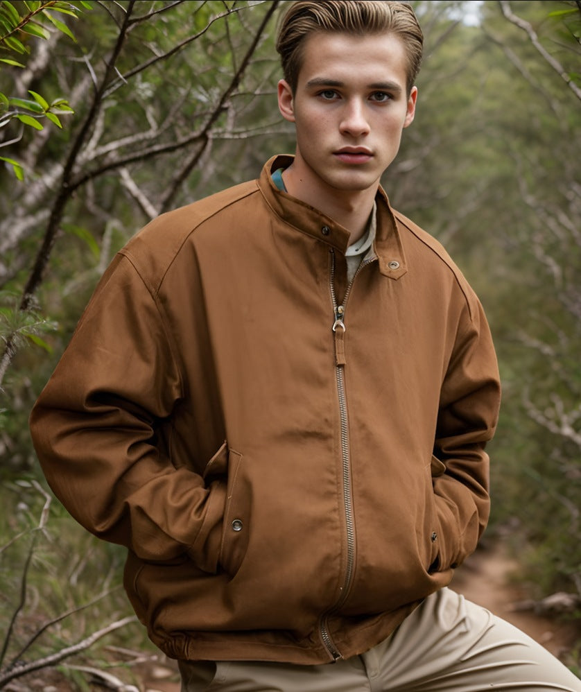 Men's versatile outdoor jacket with practical pockets and weatherproof material NOVAE
