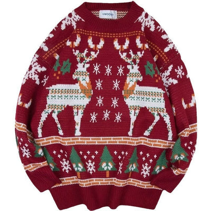 Women's festive winter sweater with Christmas motifs NOVAE