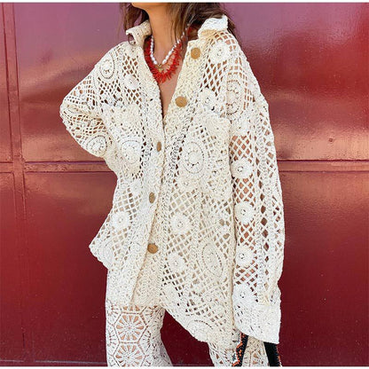 Women's modern crochet jacket NOVAE