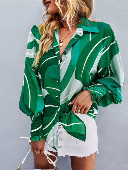 Women's Oversized Check Shirt with Ruffle Details NOVAE