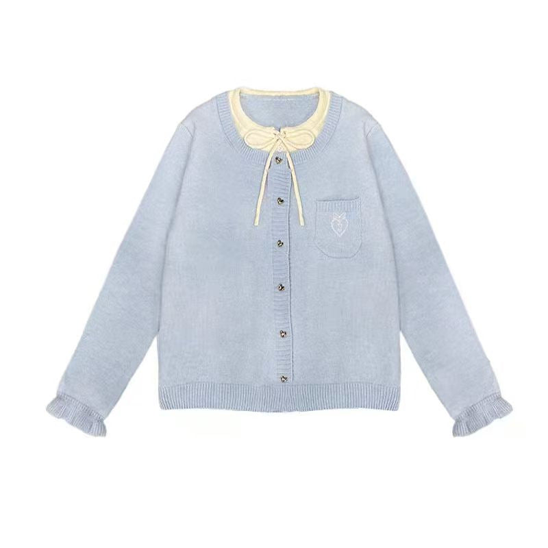 Women's cardigan with decorative buttons and high-quality embroidery NOVAE