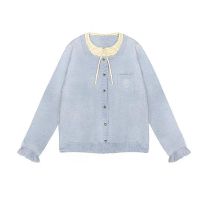 Women's cardigan with decorative buttons and high-quality embroidery NOVAE