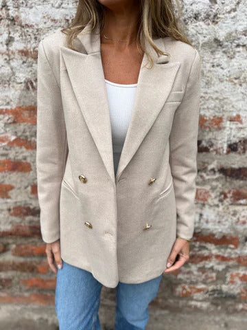 Women's Elegant and comfortable blazer with double button placket NOVAE