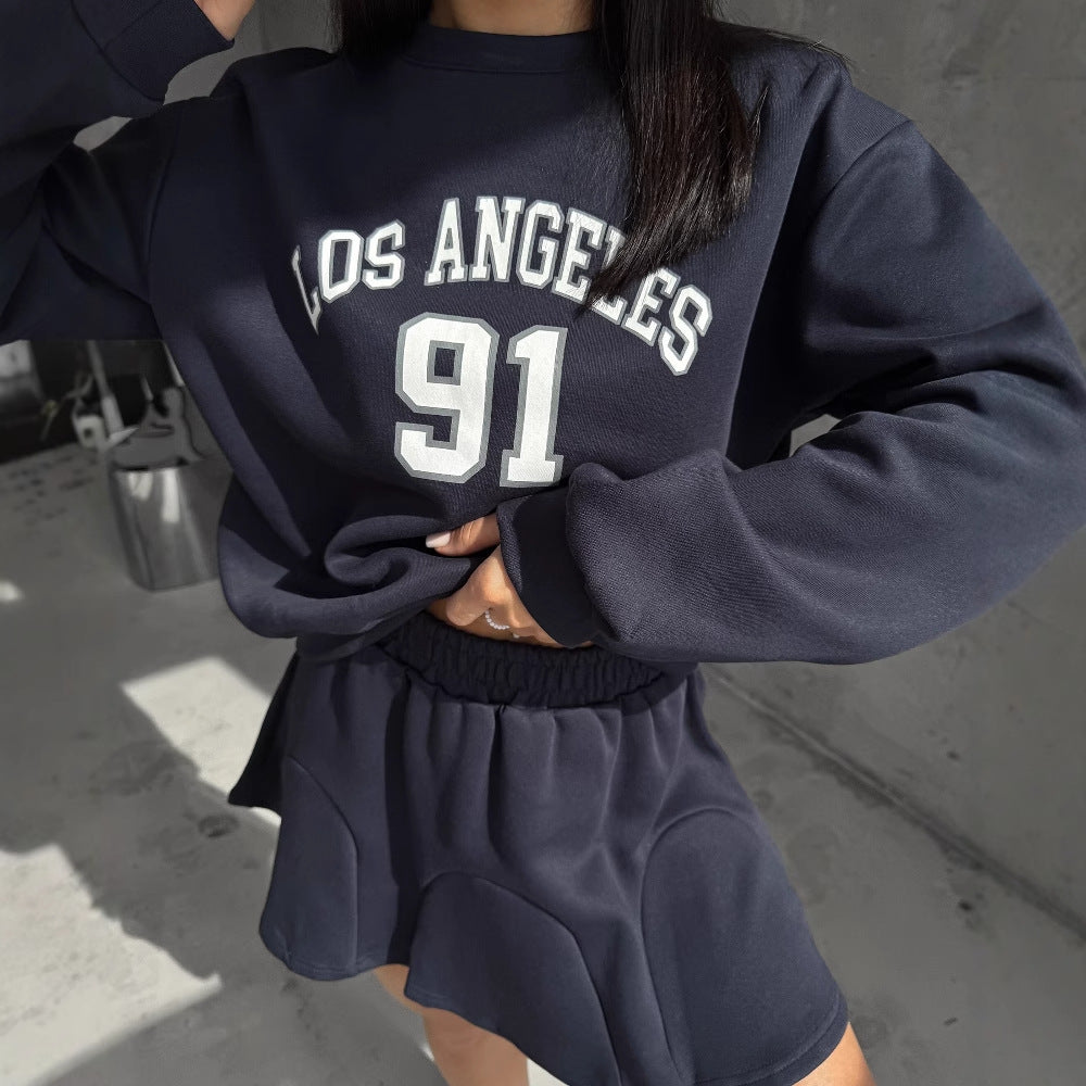 Women's Sporty Sweater and Skirt Set NOVAE