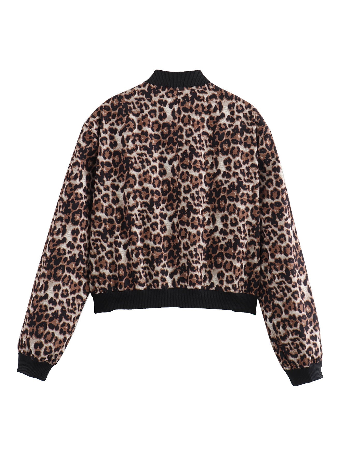Women's fashionable bomber jacket in animal print NOVAE