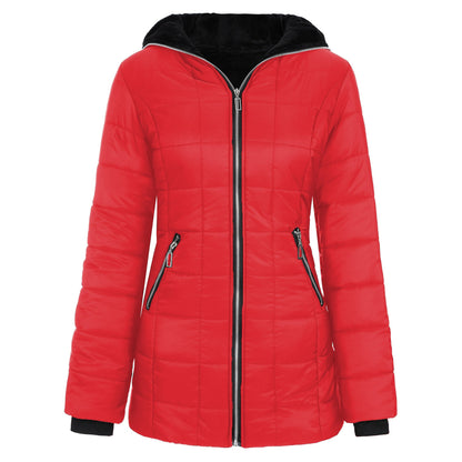 Women's sporty functional jacket with hood and insulating lining NOVAE