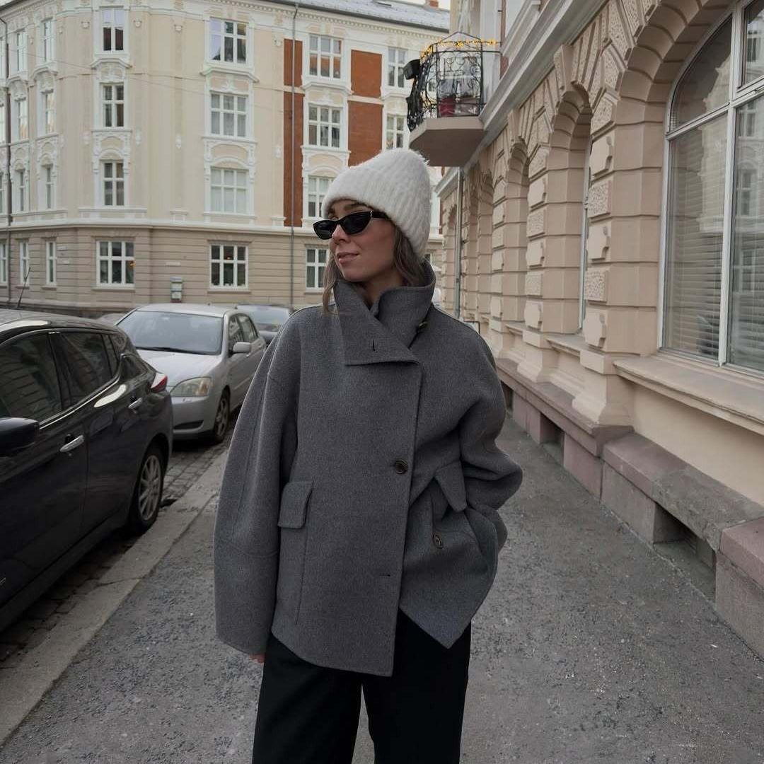 Women's oversized wool jacket NOVAE