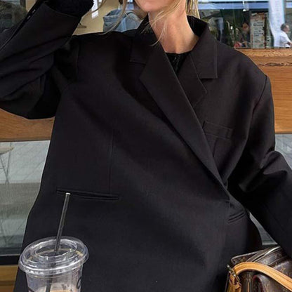 Women's oversized blazer jacket with sophisticated cut NOVAE