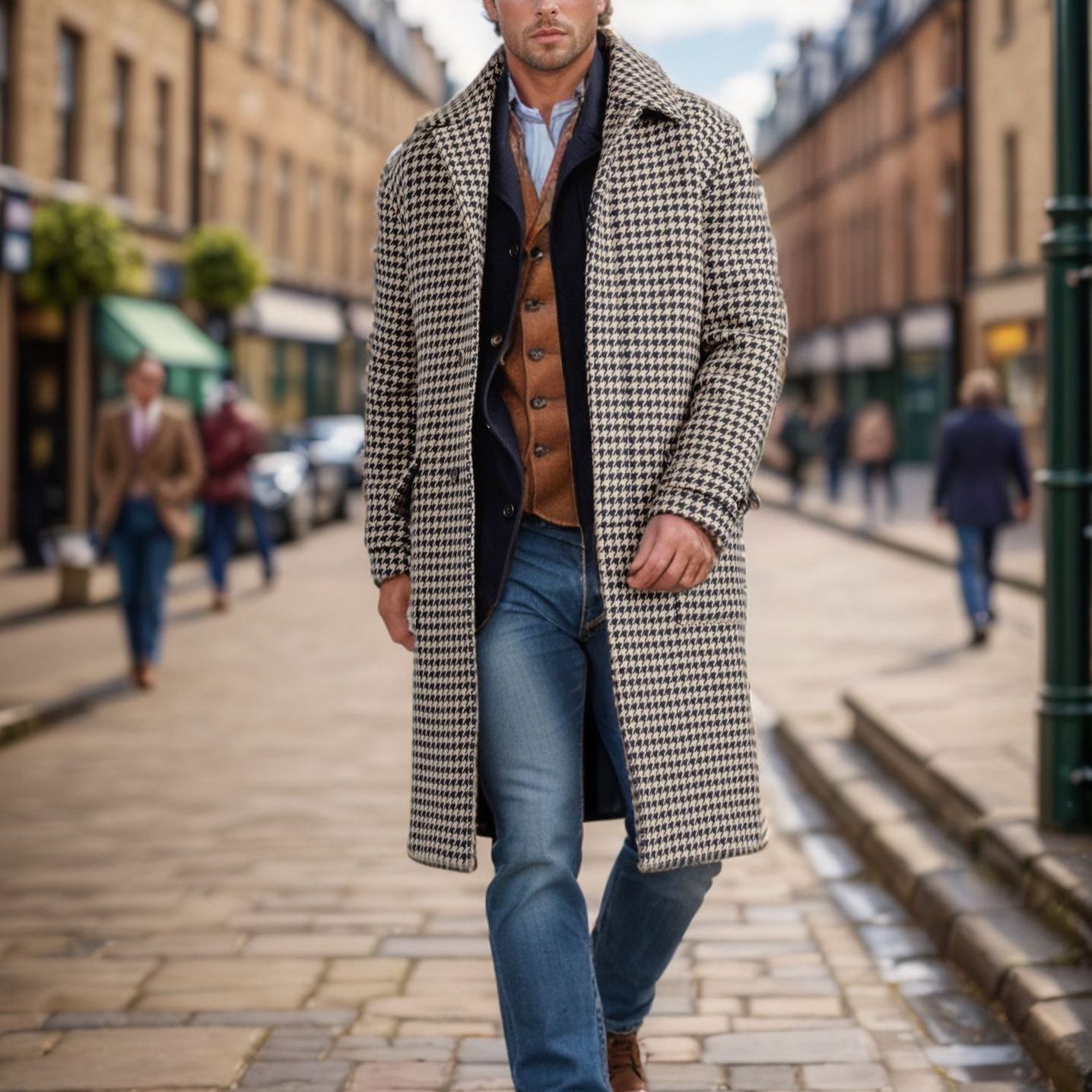 Men's classic wool coat NOVAE