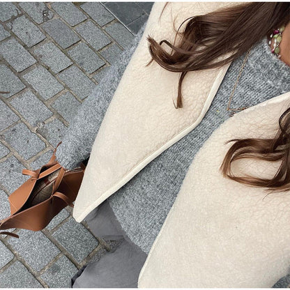 Women's fashionable teddy vest with elegant edge finishing NOVAE