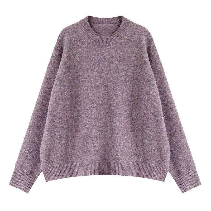 Women's oversized knit sweater with a wide cut and high cuffs NOVAE