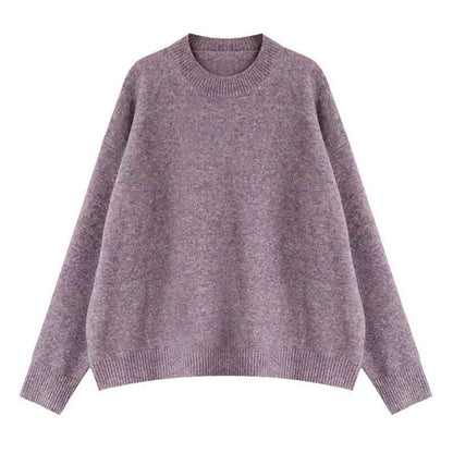 Women's oversized knit sweater with a wide cut and high cuffs NOVAE