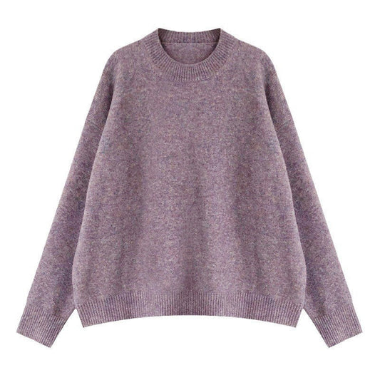 Women's oversized knit sweater with a wide cut and high cuffs NOVAE