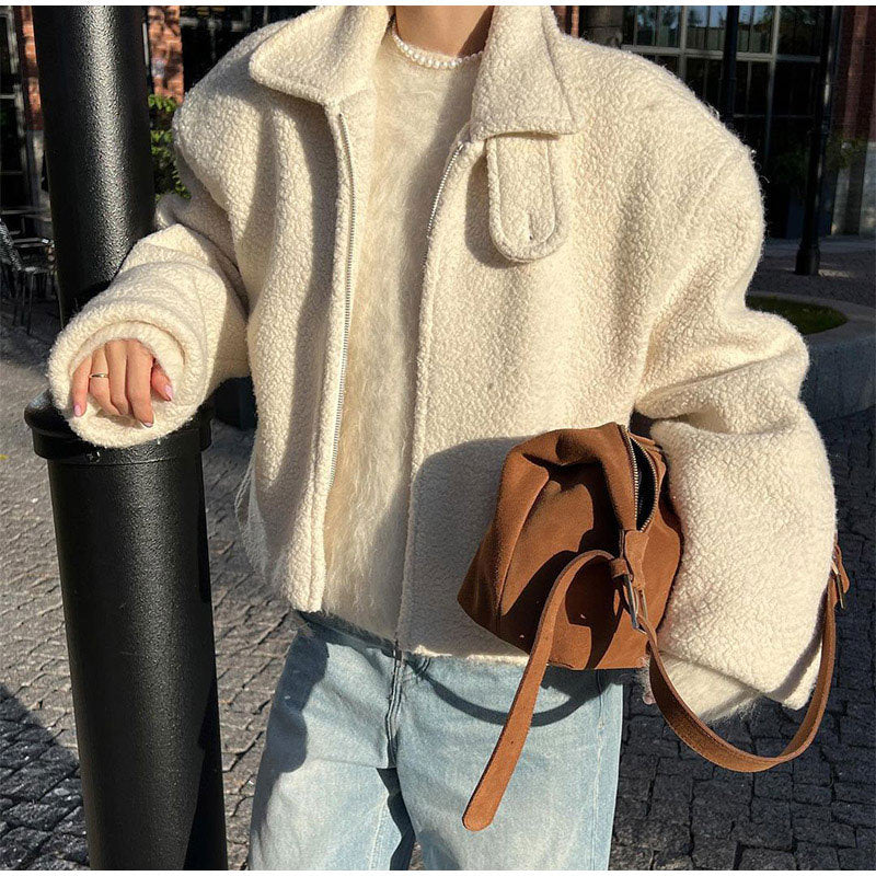 Women's cozy jacket in a stylish oversized design NOVAE