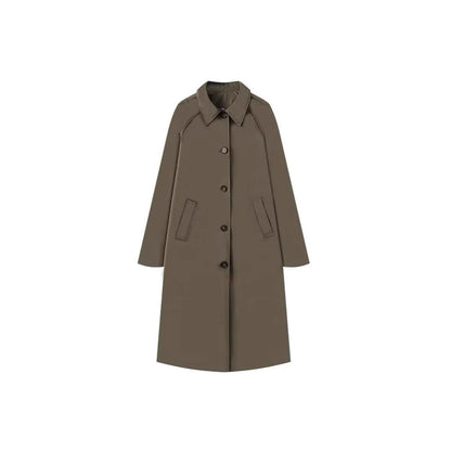 Women's fashionable transitional jacket with elegant stand-up collar and practical button details NOVAE